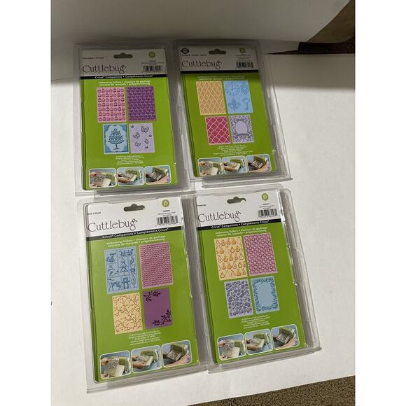 Cuttlebug Embossing Folder Lot Of 4 (2 Packs) G Hoot Princess Preserves Timeless - Picture 4 of 7